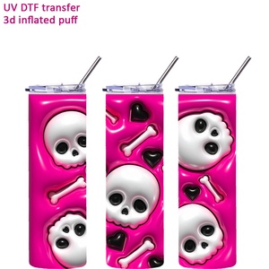 Vinilos Adhesivos 3D <span class=keywords><strong>Hinchables</strong></span> de PET para Vasos, Impresos con UV para DTF, Personalizados de Fábrica, Venta al por Mayor - Product Image 5