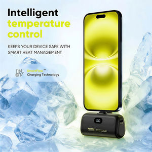 Remax Power Bank Portátil USB-C <span class=keywords><strong>de</strong></span> 5000 mAh, Pequeña Batería Externa con Carga Directa y Pantalla Digital - Product Image 5