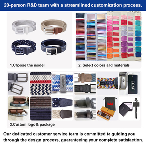 <span class=keywords><strong>Abbigliamento</strong></span> Casual elasticizzato cintura in tessuto elastico intrecciato da <span class=keywords><strong>donna</strong></span> cintura intrecciata comoda ed elegante - Product Image 5