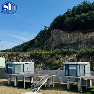 Maison capsule préfabriquée <span class=keywords><strong>de</strong></span> luxe <span class=keywords><strong>de</strong></span> 40 pieds, 3 chambres, assemblage rapide, design européen, panneaux sandwich respirants, <span class=keywords><strong>villa</strong></span> en acier léger - Product Image 6