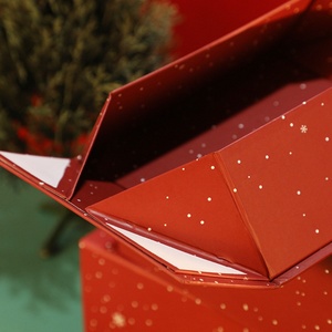 Exquisite Window Christmas Gift Box Paper <b>Boxes</b> for Gift Sets With Ribbon - Product Image 5