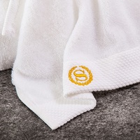 Lot de Serviettes de Bain en Coton Tissé Haut de Gamme 5 Étoiles pour Hôtels, Écologiques, Serviette de Visage 32*32cm, Vente en Gros Usine