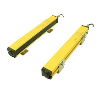 Interruptor de Sensor de cortina de luz de seguridad de 40mm, dispositivo de protección de rejilla infrarroja de haz 8 10 12 14, 20mm