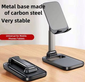 For <b>Desk</b> Use Mobile Phone Holder Stand <b>Adjustable</b> Multi-Angle Non-Slip ABS Foldable Portable Cell Phone Stand - Product Image 2