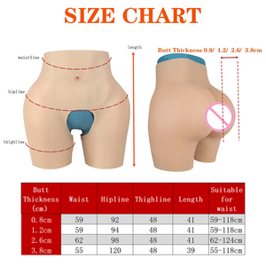 Producto de calidad Mujeres Silicona Abundante Nalgas Push Body Realista Acolchado Cadera Pantalones Silicona nalgas y caderas - Product Image 6