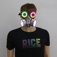 Lunettes LED Pixel Masque Punk Lunettes 366 Modes Tunnel Lumières Masque Cosplay Bar Lumineux Costume Accessoires Rechargeable
