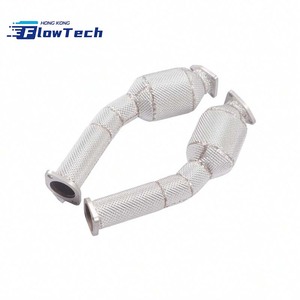 ท่อดาวน์ไปป์สแตนเลส T304 แบบไหลสูงสำหรับนิสสัน 350Z 3.5L พร้อมแผ่นกันความร้อนสำหรับท่อไอเสียแบบเพิ่มประสิทธิภาพ - Product Image 5