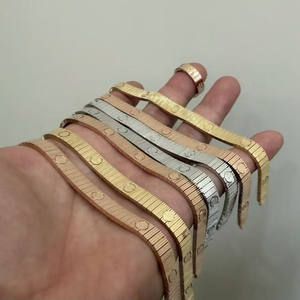 Top Quality New <strong>Bracelet</strong> <strong>for</strong> <strong>Couple</strong> LOVE Unlimited Mirror Quality 15 16 17 18 19cm Classic Link Chain <strong>Bracelets</strong> <strong>for</strong> Women Man - Product Image 2