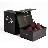 Boîte cadeau d'entreprise personnalisable, écologique, recyclable, en carton rigide, pour emballage électronique, style livre pliable avec fermeture magnétique