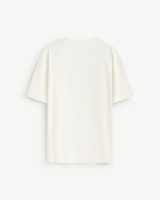 T-shirt formel tricoté à col rond et manches courtes pour homme, coupe ample, épais, respirant, uni, écologique, en polyester/coton
