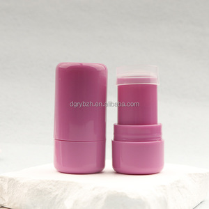 EN STOCK rond rose mignon-potelé solide gelée crème Blush Tube 8g baume à lèvres bâton conteneur emballage torsion déodorant baume Tube - Product Image 6