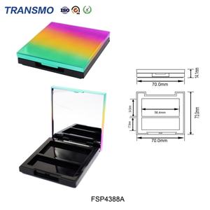 Wholesale Powder <b>Box</b> Blush Eyeshadow Palette <b>with</b> <b>Mirror</b> Blush Packaging Empty Cosmetic Container Custom - Product Image 2