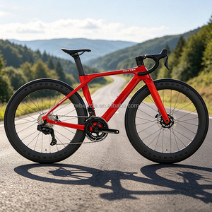 Bicicleta de Carretera de Fibra de Carbono Súper Ligera de 8.8 kg, T10Pro, Cambio Electrónico Inalámbrico, 24 Velocidades, Frenos de Disco, Bicicleta de Carreras T10pro -2rd(26yrs)Wh - Product Image 4
