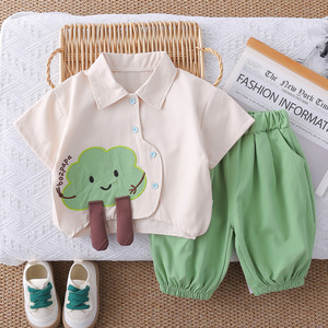 Conjunto <span class=keywords><strong>de</strong></span> Verano <span class=keywords><strong>de</strong></span> Dos Piezas para Niños, Camiseta con Estampado <span class=keywords><strong>de</strong></span> <span class=keywords><strong>Nubes</strong></span> y Pantalones Cortos <span class=keywords><strong>de</strong></span> Manga Corta, <span class=keywords><strong>Ropa</strong></span> Casual para Niños - Product Image 2