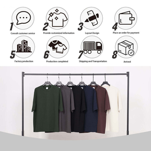 T-shirts unisexes en coton 100% lourd, taille plus, design uni, impression personnalisée, haute qualité, t-shirt oversize pour homme - Product Image 4