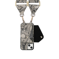 Étui de téléphone en cuir avec lanière à bandoulière Étui de téléphone de luxe