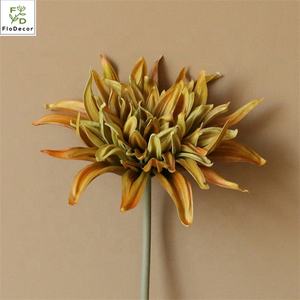 Bunga <span class=keywords><strong>Dahlia</strong></span> Buatan Gaya Baru Pu Bunga Sentuhan Nyata Musim Gugur Warna untuk Pernikahan Dekorasi Internal dan Eksternal - Product Image 5