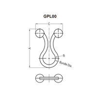 Outils d'électricien électriques, gestion des câbles en nylon plastique, attaches torsadées en forme de U, attaches torsadées pour câbles, 3,2-3,8 mm