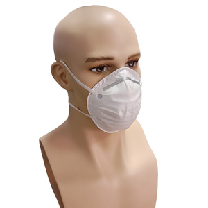 Masker Respirator debu sekali pakai 4 lapis, masker Respirator debu putih/biru produsen profesional bentuk mangkuk - Product Image 4