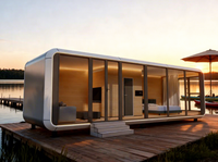 Cabines modulaires intelligentes préfabriquées A8 modernes de 20/40 pieds, portables, respirantes et détachables, pour l'extérieur