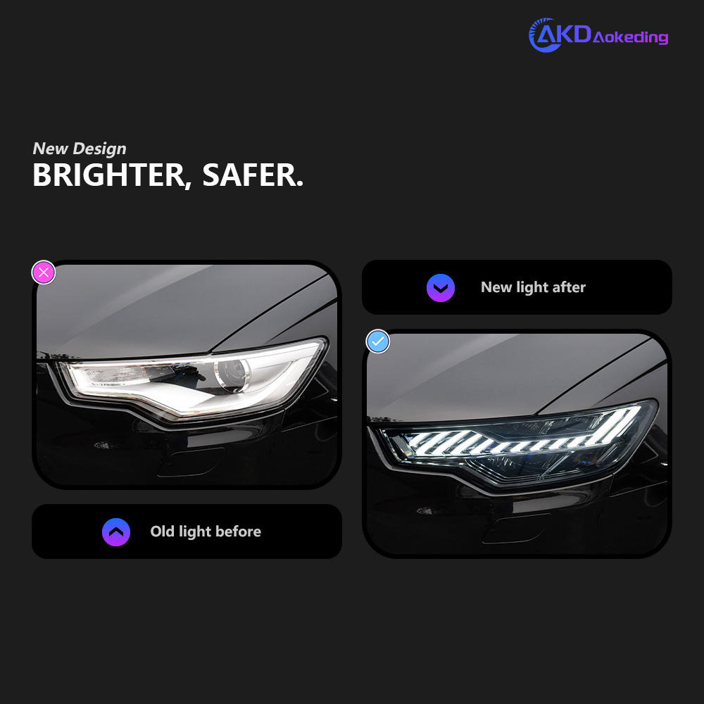 即決　アウディ　A6　４G系　純正　LED　右ヘッドライト　4G0 941 034D　4G0 941 774D 美品 磨き済み AUDI 前期 マトリクス LED 4G アウディ A6 右ヘッド