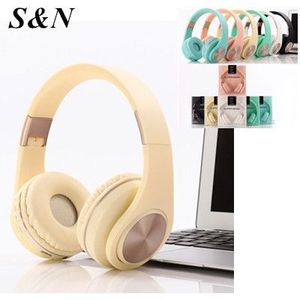 Auriculares Bluetooth S&N A1 amarillos inalámbricos con sonido estéreo para ordenador portátil y teléfono - Product Image 1