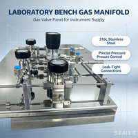 Régulateur de pression à diaphragme Jewellok SS316L UHP, conception haute pureté pour laboratoire/vanne à gaz pour semi-conducteurs