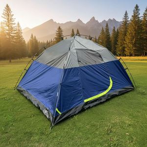 Equipo de Campamento al Aire Libre, Carpa de Dos Pisos con Una Habitación para las Cuatro Estaciones, Tela Recubierta de Negro 210T, Impermeable, Portátil y Multifuncional - Product Image 3