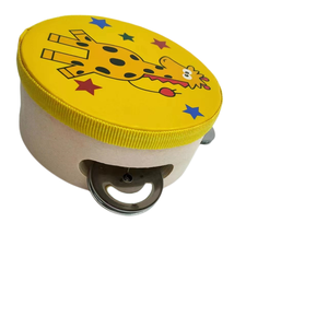 Xách tay 8 inch im lặng đào tạo trống Bộ gỗ cao su với da cừu thực hành Vật liệu Pad - Product Image 3