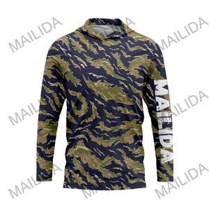 迷彩長袖Tシャツパーカー付き屋外通気性サンプロテクティブハンティングパーカー - Product Image 6