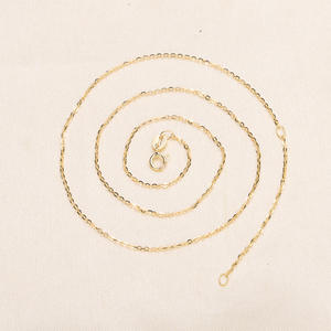 Collier en argent WENCHI S925 avec chaîne O, accessoires en perles DIY, plaqué or blanc, or rose, boucle de bague, composants de bijoux - Product Image 2