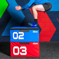 Caja Pliométrica 3 en 1, Equipo de Entrenamiento de Salto y Fitness