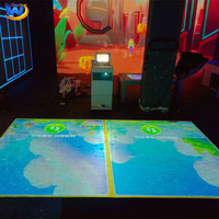 Projecteur de jeu interactif mobile pour sol de mariage avec projection immersive et écran tactile