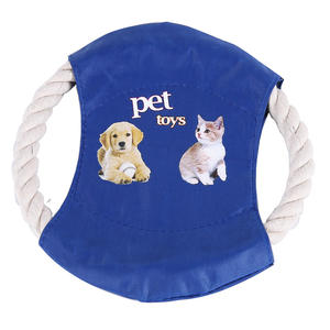 Özel Logo desen uçan disk köpek oyuncaklar lüks interaktif köpek bulmaca oyuncak hareketli köpek oyuncaklar ile pamuk halat - Product Image 2