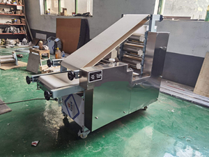 Máquina Industrial Multifuncional de Acero Inoxidable de Grado Alimenticio para Formar Tortillas, Pan Árabe y Pizza, con Motor, Capacidad de 90 Piezas/min - Product Image 4