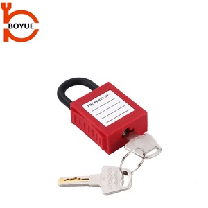 Boyue Chất Lượng Cao Màu Cam 25Mm Nylon <span class=keywords><strong>Brady</strong></span> Nhựa Key Thạc Sĩ An Toàn Công Nghiệp Ổ Khóa Đầy Màu Sắc Loto Ổ Khóa - Product Image 4