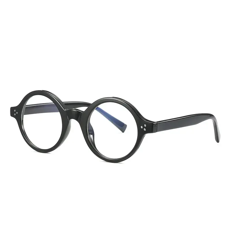 High-grade TR90-CP Mixed Round Spectacles Eyeglasses Frame In Stock Fashion TR90 Eyeglasses Optical Frames Anti Blue Light Glass