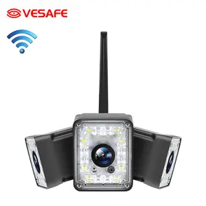 VESAFE, Wi-Fi, Sd-карта, поддержка инфракрасного света, встроенная стена, уличная безопасность, наружная стена, Ip-светодиодный прожектор видеонаблюдения с камерой