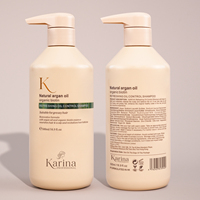Champú con Logotipo OEM Sin Sulfatos, Champú con Biotina, Champú Orgánico con Aceite de Argán de Marruecos, Champú y Acondicionador para Control de Grasa y Volumen