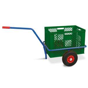 Handwagen für eubehälxb 600x400mm, lxbxh 1250X640X660mm, tragkraft 200 kg - Product Image 6