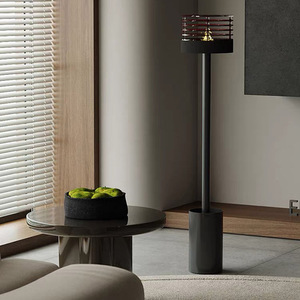 Modern Floor Standing <b>Ornament</b> With Circulating Water Feature Stainless Steel LED Light Living Room Entryway Decoration - Product Image 3