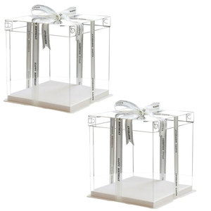 Transparent Cake Box Cake 2021 Factory Wholesale High Quality Transparent Wedding Birthday Party Clear Square Transparent Cake Box
