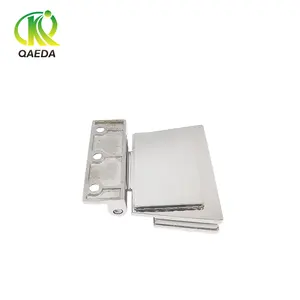 Manufacture Shower Hinges 90 Degree Glass To Wall Heavy Duty Spring Pivot Brass Shower Glass Screen Set Chrome Door Hinge