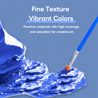 Peinture acrylique écologique Xin Bowen, vente directe d'usine, kit DIY pour enfants, 6 pots de 3 ml avec pinceaux en plastique