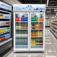 Réfrigérateur à boissons à cadre noir, à refroidissement rapide, à compresseur économe en énergie, direct usine, pour salle de sport, bar à jus, complexe hôtelier, cuisine