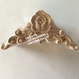 Antico legno intaglio decorativo onlay applicazioni legno rosetta intagliato legno