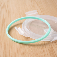 Ensemble de contenants transparents pour aliments frais en verre borosilicate rond de haute qualité, boîte à lunch bento avec couvercle à ouvertures aérées