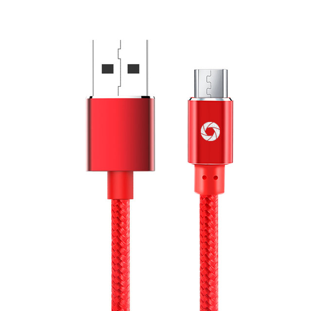 Micro USB Cable 2.1A Fast Charging Nylon Braided Aluminum Shell Tinned Copper 480Mbps Data Sync for Android Phone Tablet