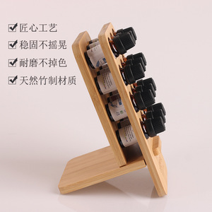 DoTERRA 12 Hole Bamboo Essential Oil Rack Desktop Display Stand Minimalist Design - Product Image 4