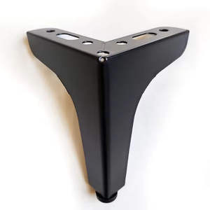 Pieds d'îlot de cuisine en métal en forme de L de 10 cm de hauteur avec installation facile, design moderne pour hôtel et meubles de salon - Product Image 5